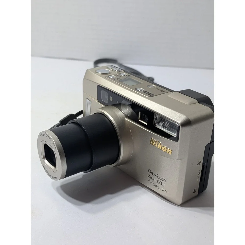 Nikon One Touch Zoom 90 AF 35mm Point & Shoot Film Camera Tested & Working Flash